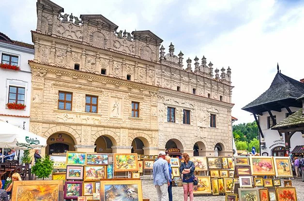Kazimierz Dolny — rynek i kamienice