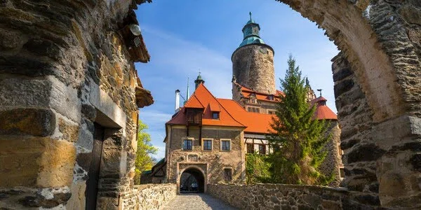 Zamek Książ i Góry Stołowe na Dolnym Śląsku