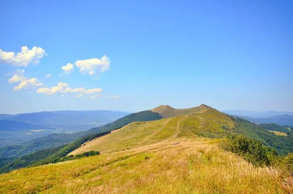 Połoniny w Bieszczadach o świcie